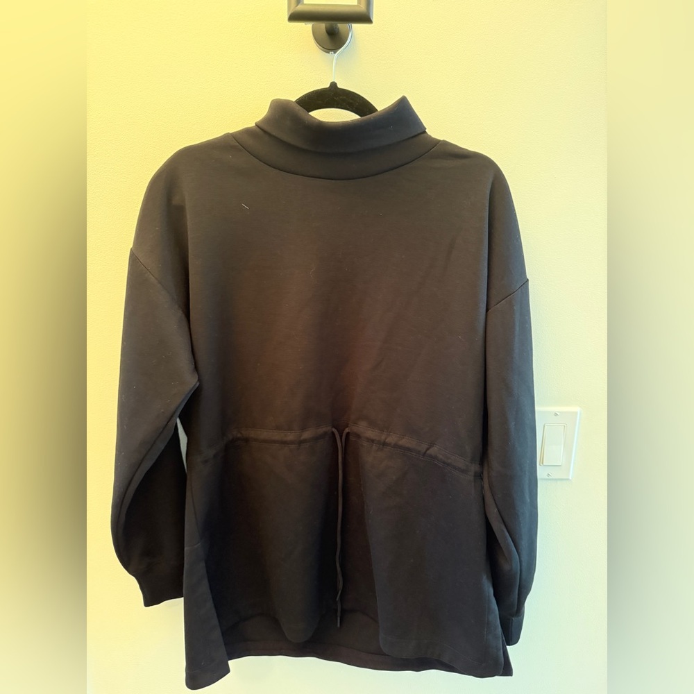 Athleta Black Turtleneck Sweatshirt M